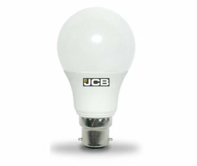 4 x JCB LED GLS 470lm OPAL B22 (BC) 3000K 6W = 40W WARM WHITE LIGHT BAYONET CAP - Image 1 of 4