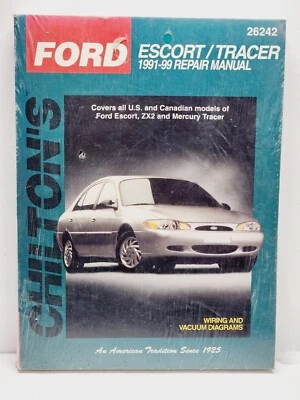 Ford Escort Mercury Tracer Chilton manual de reparación 26242 1991-2002 nuevo sellado  Foto 1 de 4