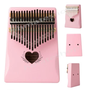 17 Key Kalimba Thumb Piano Finger Mbira Mahogany Wood Keyboard Music Instrument - Picture 1 of 12