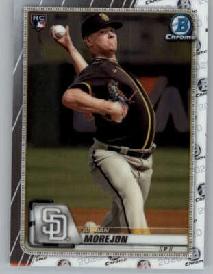 2020 Bowman Chrome #48 Adrian Morejon RC (ref 154474) - Image 1 of 2