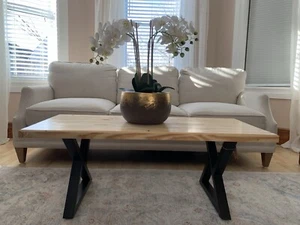 Handmade Butcher block Table  - Picture 1 of 5