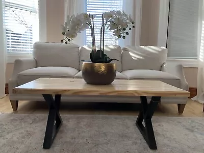 Mesa bloque carnicero hecha a mano  Foto 1 de 4