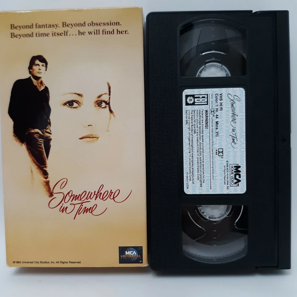 Somewhere in Time (VHS, 1996) Christopher Reeve  Jane Seymour Like New - Image 1 of 1