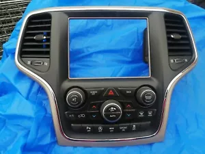 JEEP GRAND CHEROKEE 2014-2018 OEM RADIO 8.4" bezel AIR A/C CLIMATE CONTROL - Picture 1 of 4