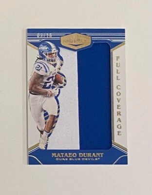 2022 Panini Plates & Patches Full Coverage Mataeo Durant #/10 Rookie Jersey RC - Image 1 of 2
