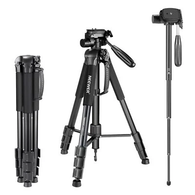 NEEWER SAB264 70" 2-in-1 Tripod/Monopod, 3-Way Head, for DSLR/Camcorder - Image 1 of 4
