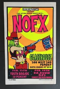 NOFX Poster Glasshouse Pomona Ca 12 e 12 febbraio 2000 Rata Tat Tat! Mike Murphy - Foto 1 di 8