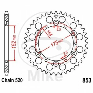 CORONA Z48 520 SILVER D.INT. 152 727.88.56 YAMAHA 490 YZ 1982-1988 - Foto 1 di 1