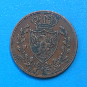 Italy Italia Sardinia 1 Centesimo 1826 P Eagle C# - Picture 1 of 2