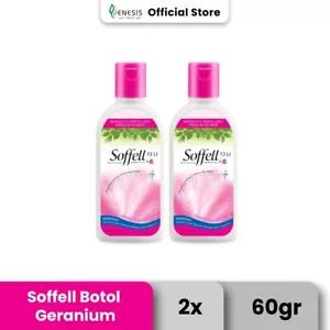 2 x Soffel Geranium Flower Lotion 60 Gram Help Protect Skin Refreshing Aroma - Picture 1 of 7