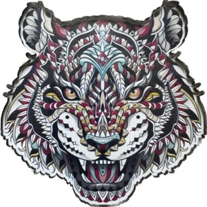 Tiger Wooden Jigsaw Puzzles, unique irregular animal shaped Gifts - Picture 1 of 9