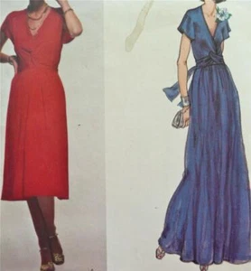 VOGUE French Boutique Sew Ptn 1502~DRESS~V-Nk+Bodice Detail~ChristianAujard~8~UC - Picture 1 of 1