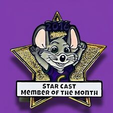 RARE Chuck E Cheese Pin~2016 Star Cast Member Of The Month~Staff/Employee Pin