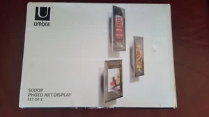 BN Umbra Scoop Photo Art Display Set of 3 - Picture 1 of 2