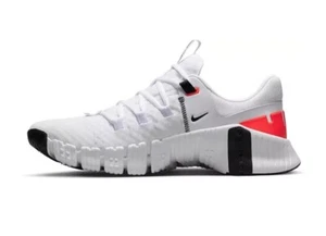 Nike Free Metcon 5 Training Shoes White Black Bright Crimson Sz 12 DV3949-100 - Picture 1 of 6