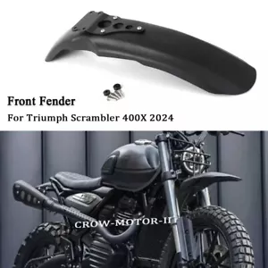 Cubierta de plástico guardabarros delantero alto apta para Triumph Scrambler 400X 2024 - Imagen 1 de 8