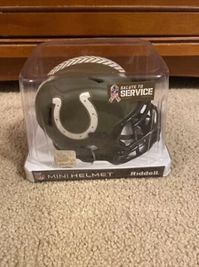Indianapolis Colts Riddell 2022 Salute To Service Speed Mini Helmet - Picture 1 of 4