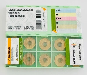 WALTER Milling Insert XNMU0705ANN-F57 WKP35G ORIGINAL MADE IN GERMANY NEW 10 pcs - Picture 1 of 5