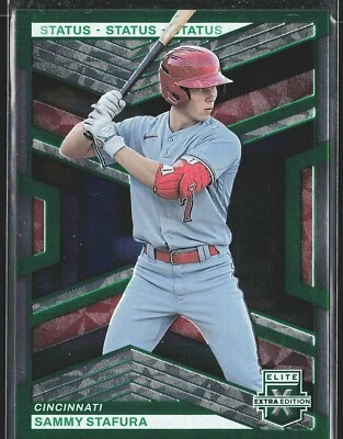2023 Sammy Stafura Elite Extra Edition Green /499 #109 Reds - Image 1 of 2
