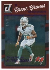 Brent Grimes 2016 Donruss Stat Line Season #275 12/49 Miami Tampa Bay Condition
