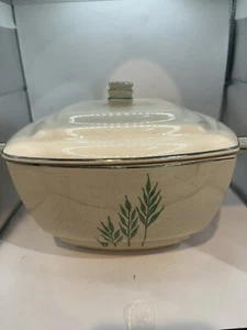 Leigh Ware Green Wheat Soup Tureen 7x7 W Lid- Read Description - Picture 1 of 17