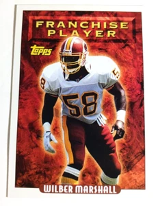 WILBER MARSHALL #90 1993 Topps Franchise Player - Imagen 1 de 4