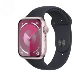 Apple Watch Series 9 - GPS 45mm Aluminium Rose - Excellent état - Photo 1 sur 1