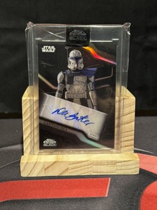 2022 Topps Chrome Black Star Wars Dee Bradley Baker as Captain Rex Auto #A-DBB 