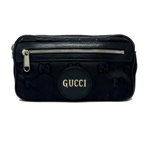 GUCCI GG Black Nylon Off the Grid Monogram Belt Bag - Picture 1 of 8