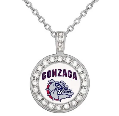 Collar Gonzaga Bulldogs Mujer Plata Esterlina Joyería Universidad D18 Foto 1 de 4
