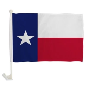 1 Dutzend Texas 12x16 Zoll einseitige Autoflagge Texas Texan Auto Fenster Display Flaggen - Bild 1 von 3