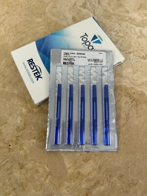 RESTEK Topaz Inlet Liner Splitless 2 mm x 6.2 x 92.1 Perkin Elmer Agilent GC