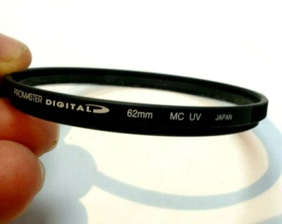Promaster UV MC 62mm Lens Filter made Japan Digital with rubberized ribbed rim - Image 1 of 4