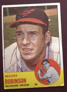1963 Topps Brooks Robinson (Baltimore Orioles) #345 HOF VG - Picture 1 of 2