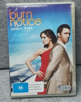 NEW: BURN NOTICE Season 3 Drama TV Series DVD Region 4 PAL Free Post - Image 1 of 2