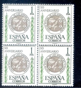 1962 ESPAÑA, BLOCK de 4, "CINCUENTENARIO DE LA UPAE " - Imagen 1 de 2