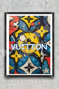 LOUIS VUITTON WALL ART STAMPA INCORNICIATA 11X17 DALL'ARTISTA DENARDAI - Foto 1 di 2