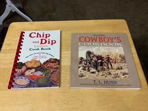 Chip and Dip Lovers And A Cowboys Cookbook Covered Wagon Food - Foto 1 di 7