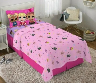 L.O.L. Surprise "Cinema Stars" 3 Piece Twin Sheet Set,  - Image 1 of 4