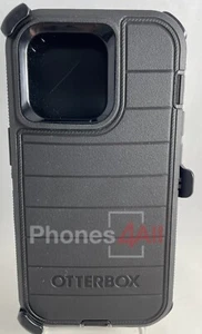 OtterBox Rugged Anti-Microbial  Defender Pro iPhone 14 PRO (ONLY) - Black - Picture 1 of 8