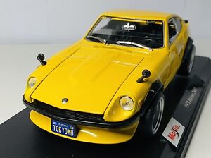 New Maisto 1/18 Diecast Special Edition 1971 Datsun 240Z Yellow - Free Shipping