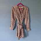 New! Reiss Billie Paisley Tie Waist Long Sleeve Shirt Dress Pink Size 10 13925
