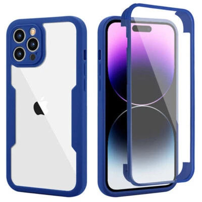 360° Full Cover Phone Case For iPhone 16 15 14 13 12 Pro Max XS XR Protective Case - Image 1 of 4