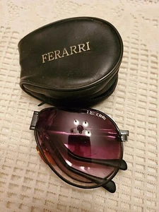 FERARRI AVIATOR FOLD UP SUNGLASSES WITH CASE - Picture 1 of 7