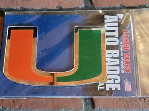 Miami Hurricanes Distintivo Auto - Decalcomania, Emblema - Foto 1 di 3