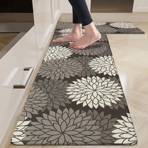 Anti Fatigue Kitchen Rug Sets 2 Piece Non Slip Kitchen Mats for Floor Cushion... - Picture 1 of 7