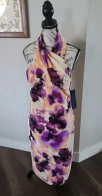 RACHEL Rachel Roy Harland Floral-Print Midi Dress-Multicolor-L  - Image 1 of 4