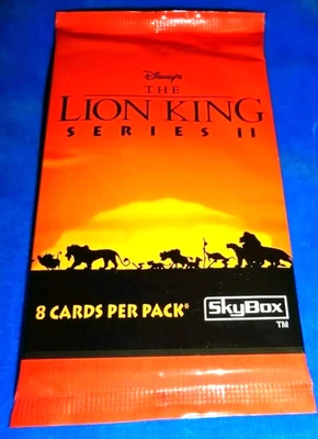 Paquete de dos cartas coleccionables Skybox Disney's El Rey León Series Foto 1 de 2