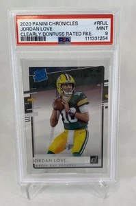2020 Panini Chronicles #RR-JL Jordan Love Clearly Donruss Rated Rookies PSA 9 - Picture 1 of 2