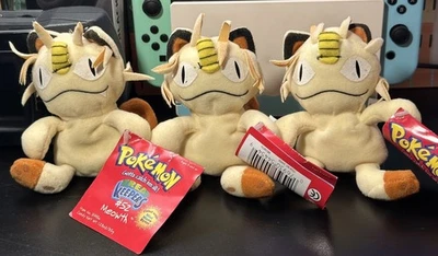 Peluche Pokemon Treat Keepers #52 Meowth - compartimento oculto de caramelos 1999 vintage Foto 1 de 4